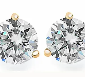 Diamond stud earrings