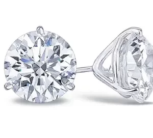 Diamond stud earrings